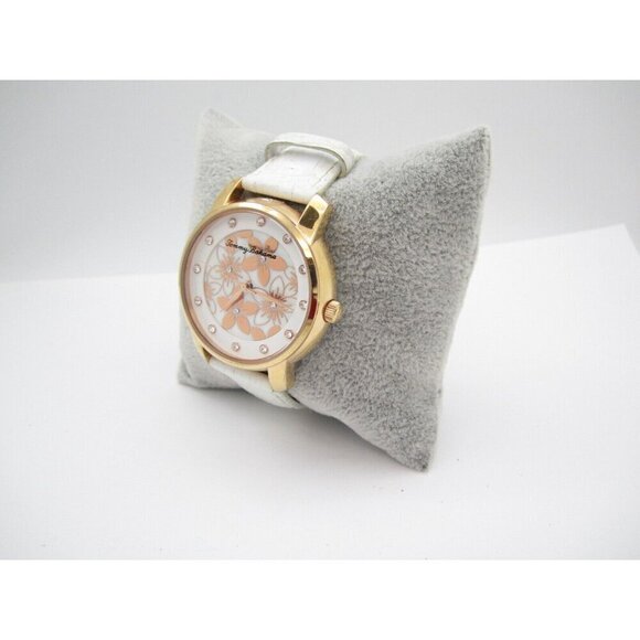 Women Tommy Bahama Quartz Floral Analog 37mm Round Watch (H233) "New Battery" - Picture 4 of 9